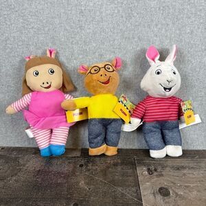 PBS kids arthur and friends DW buster plush 8" some staining tags attached